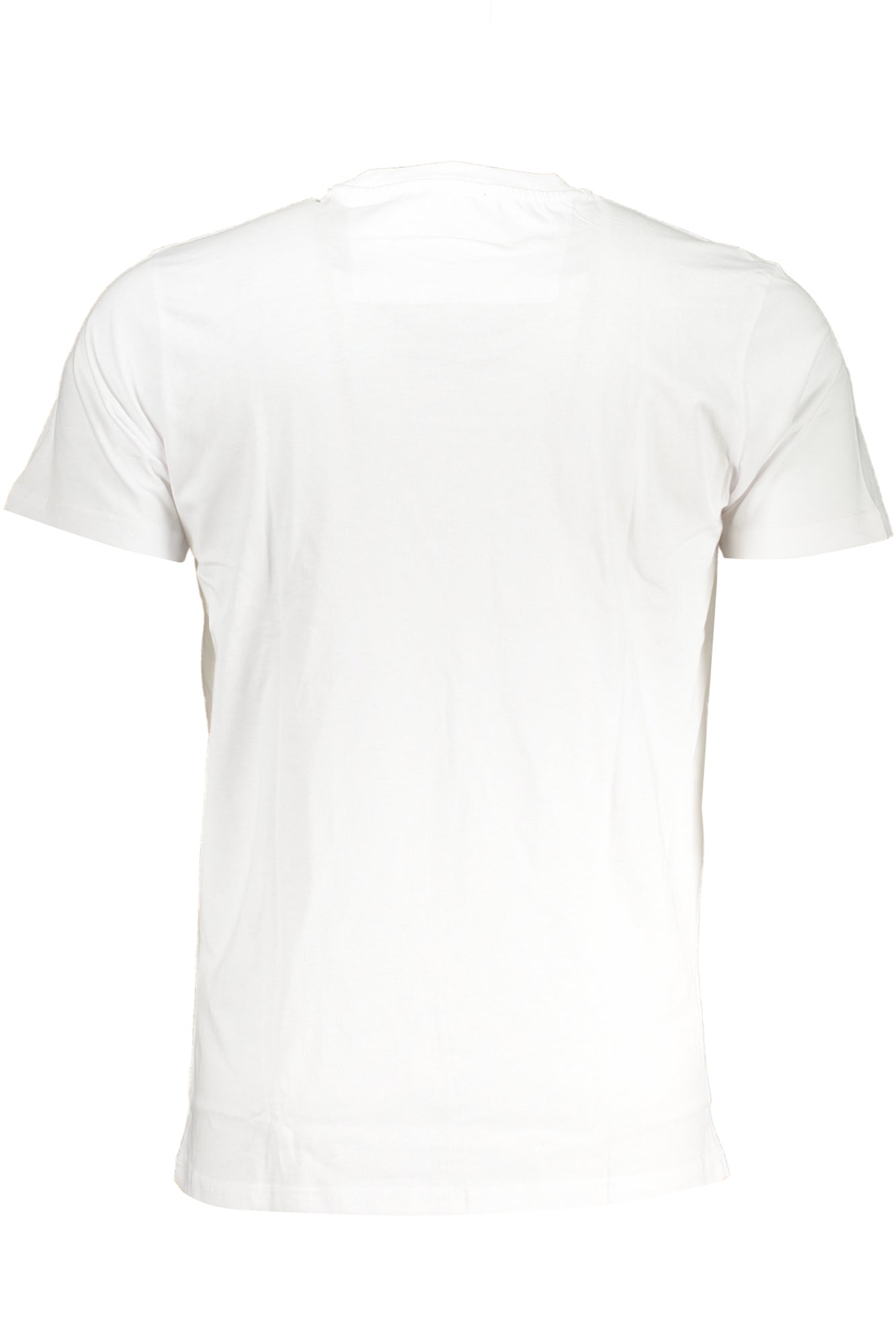 Cavalli Class Herren T-Shirt Kurzarm Rot – 100% Baumwolle für Sommer Weiß