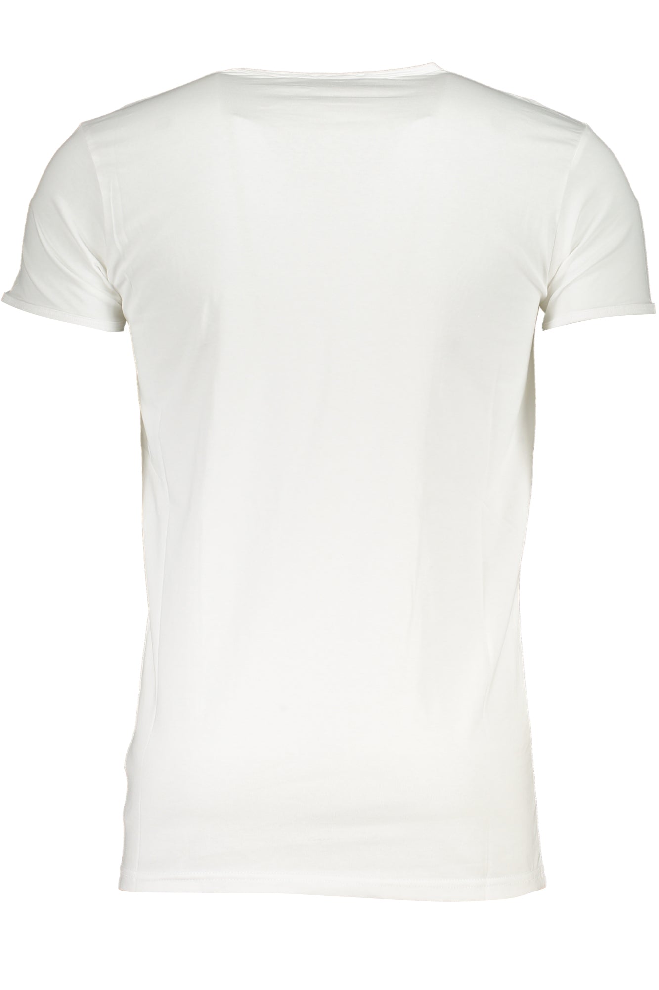 CAVALLI CLASS Herren T-Shirt Kurzarm Schwarz – Premium Baumwolle mit Elastan Weiß