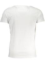 CAVALLI CLASS HERREN-KURZÄRMELIGES T-SHIRT WEISS