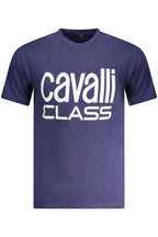 CAVALLI CLASS KURZARM-T-SHIRT HERREN BLAU