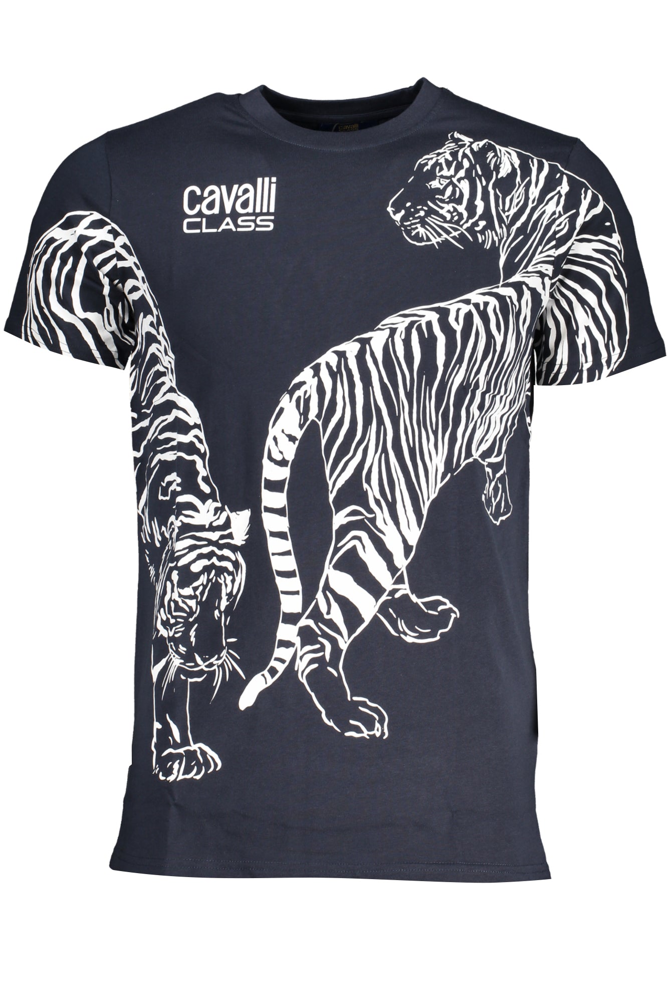CAVALLI CLASS HERREN-KURZÄRMELIGES T-SHIRT BLAU Hauptbild