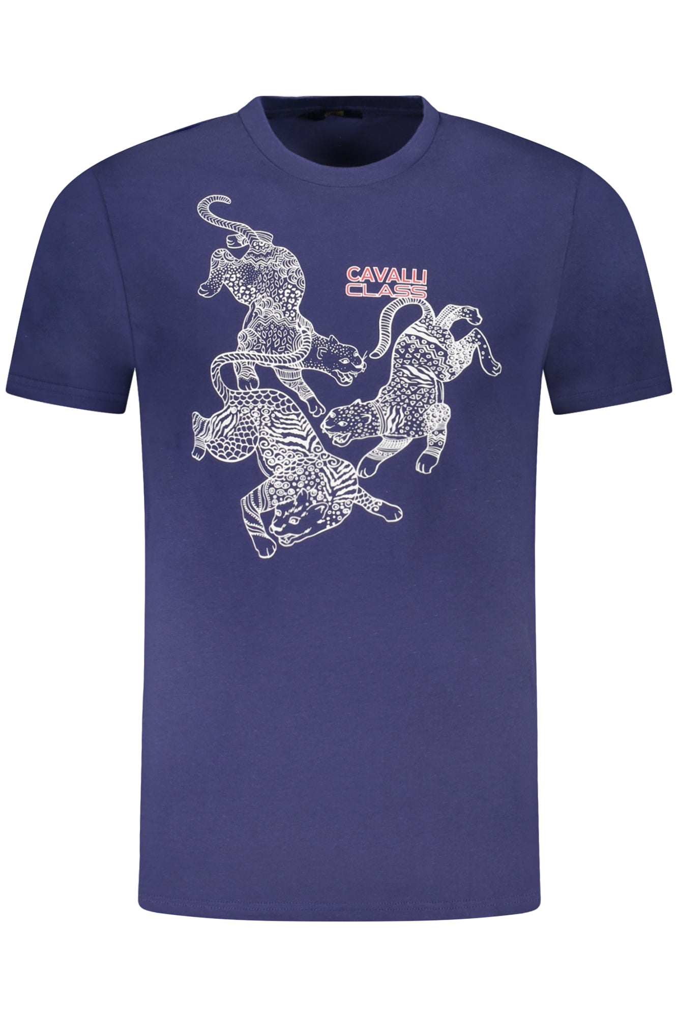 Cavalli Class Kurzarm T-Shirt Herren Schwarz Blau