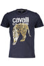 CAVALLI CLASS KURZARM-T-SHIRT HERREN BLAU