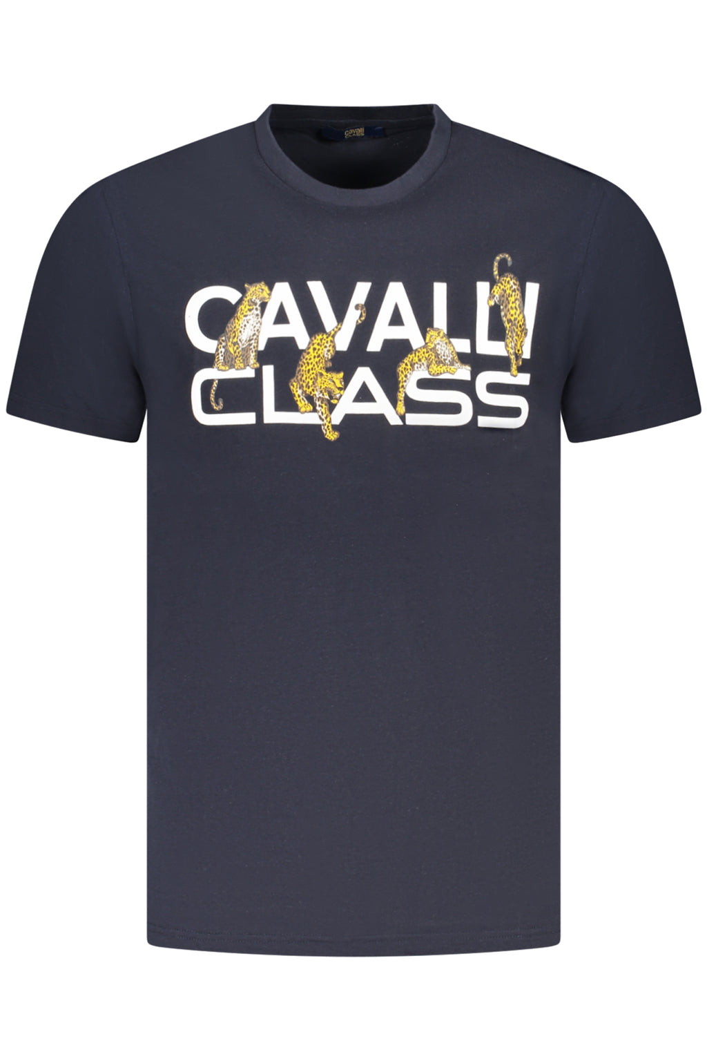 CAVALLI CLASS KURZARM-T-SHIRT HERREN BLAU