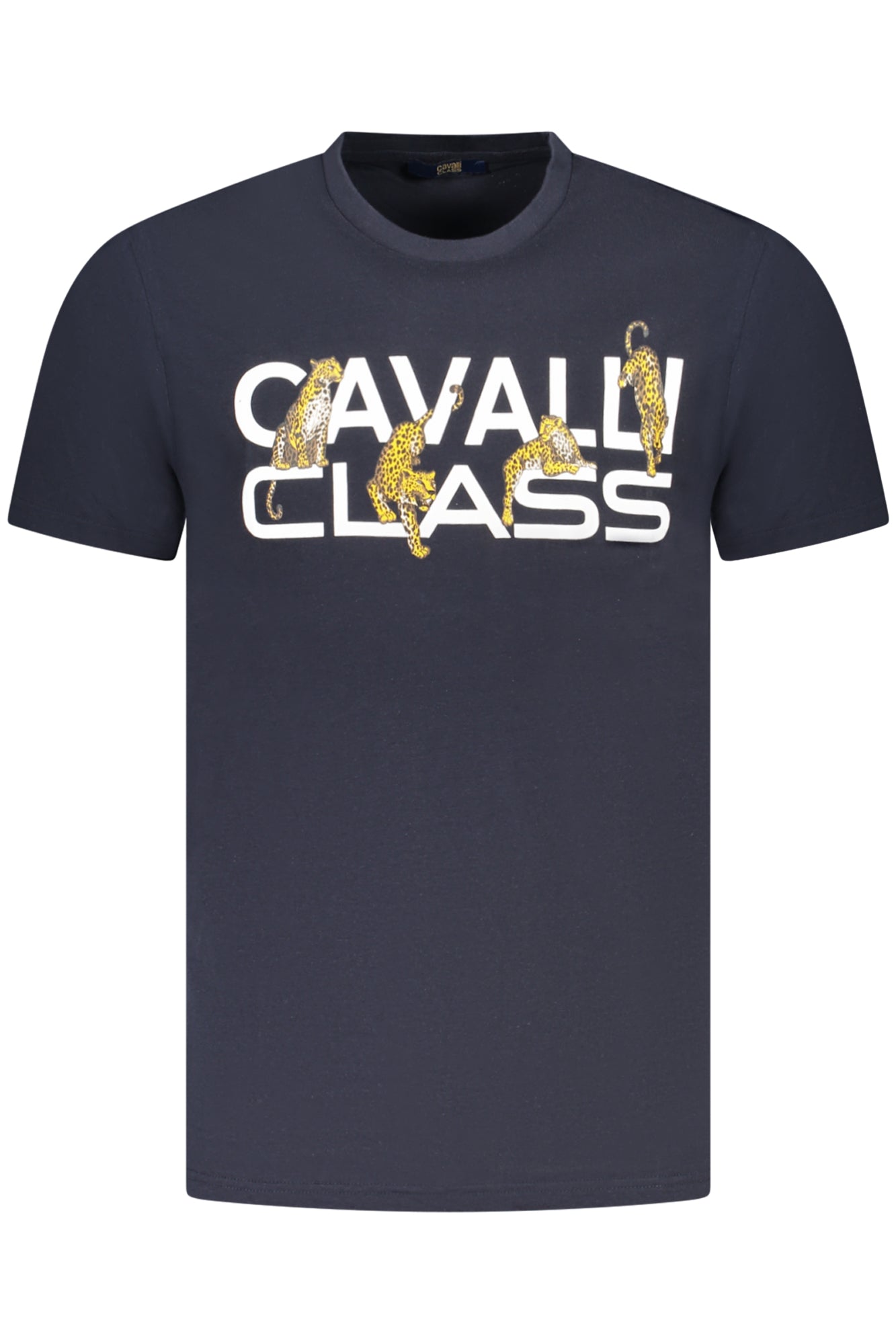 CAVALLI CLASS KURZARM-T-SHIRT HERREN BLAU
