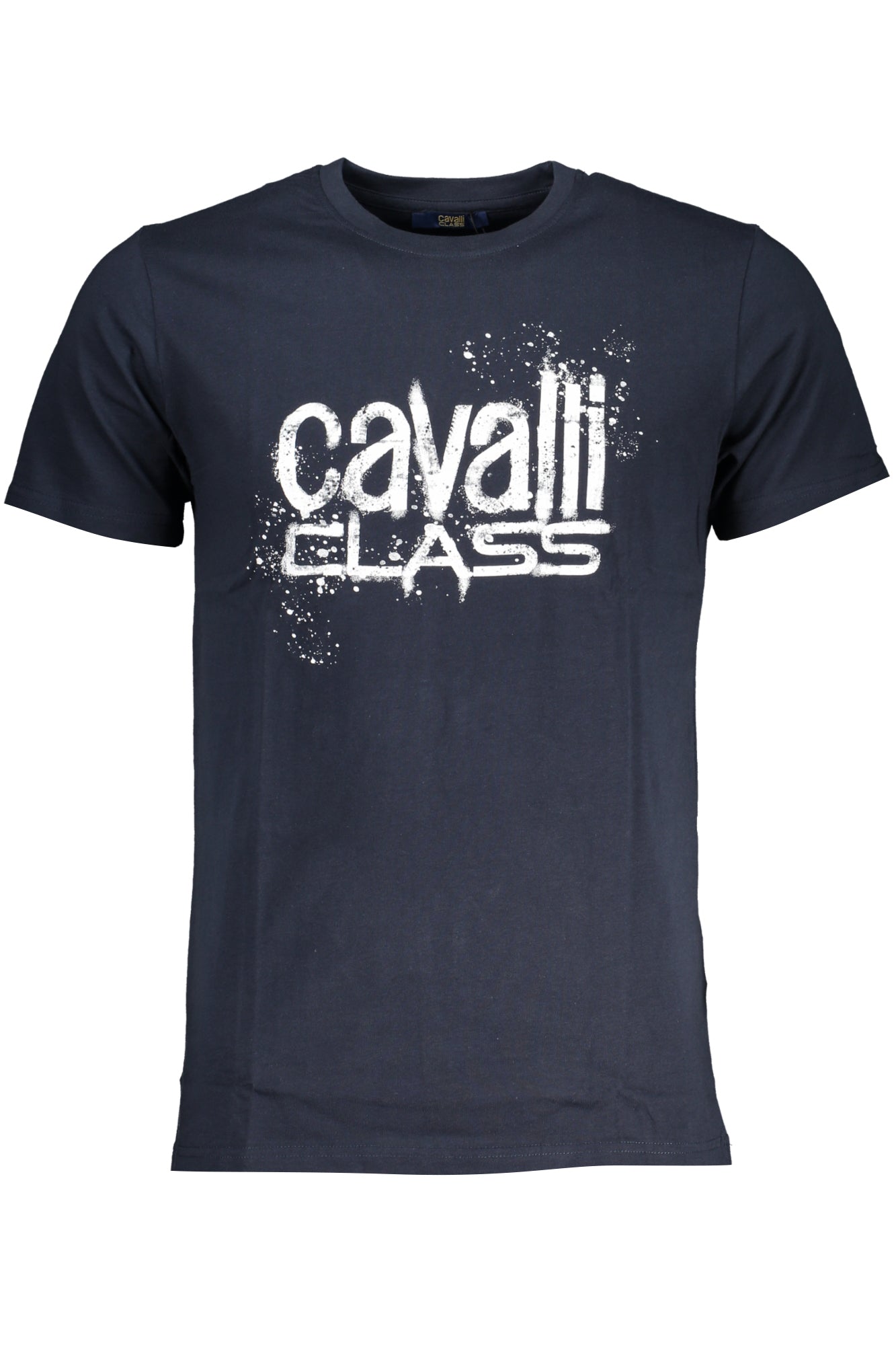 Cavalli Class T-Shirt Herren – Grünes Kurzarm-Shirt aus 100% Baumwolle Blau