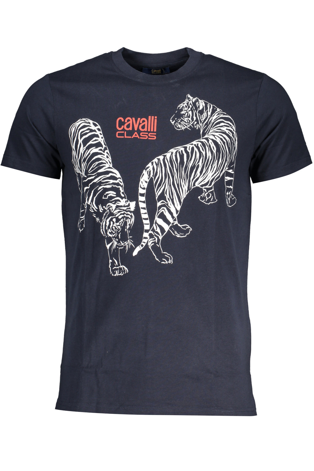 CAVALLI CLASS HERREN-KURZÄRMELIGES T-SHIRT BLAU