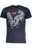 CAVALLI CLASS HERREN-KURZÄRMELIGES T-SHIRT BLAU