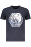 CAVALLI CLASS KURZARM-T-SHIRT HERREN BLAU