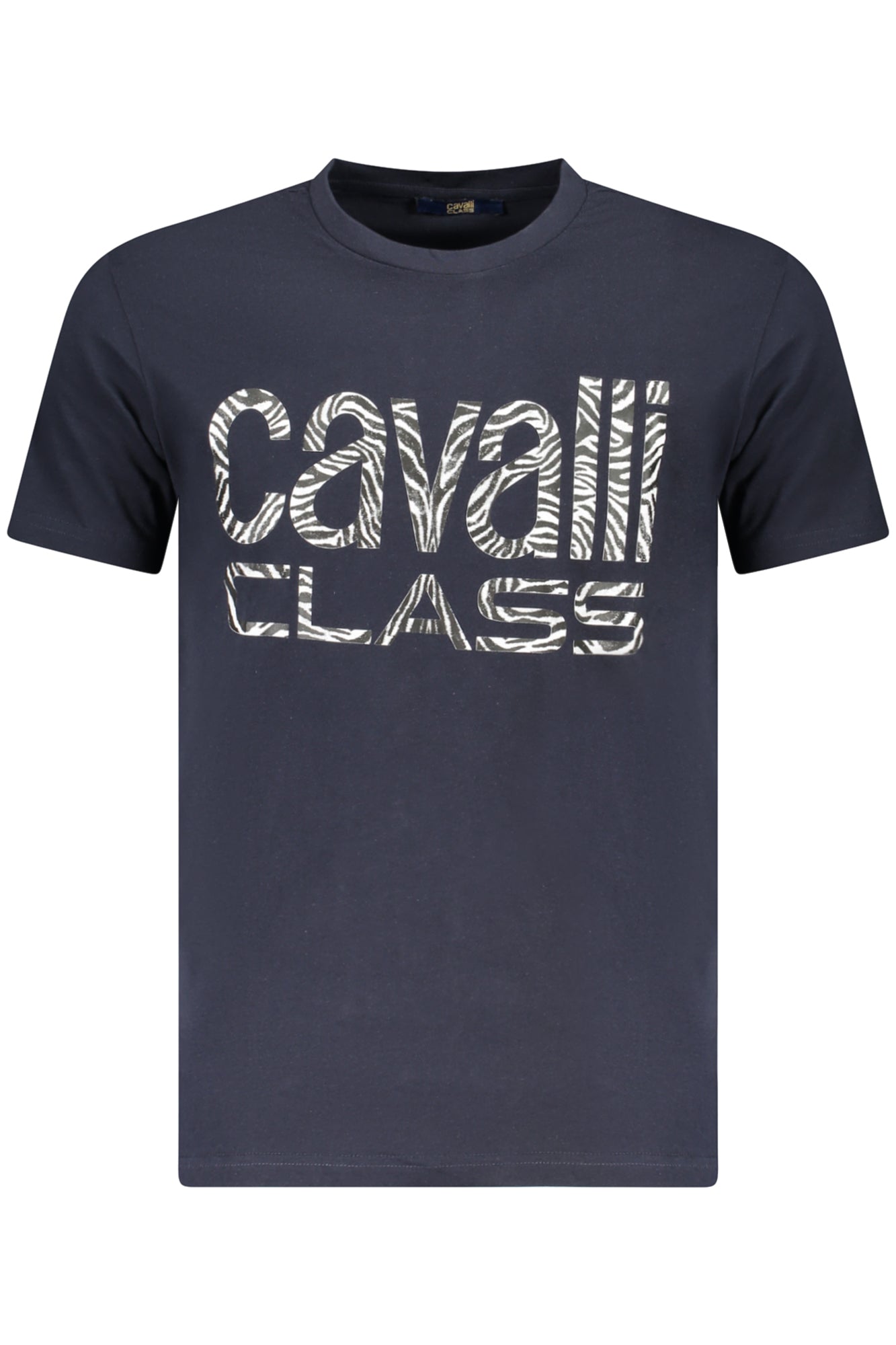 CAVALLI CLASS KURZARM-T-SHIRT HERREN BLAU