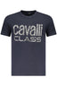 CAVALLI CLASS KURZARM-T-SHIRT HERREN BLAU