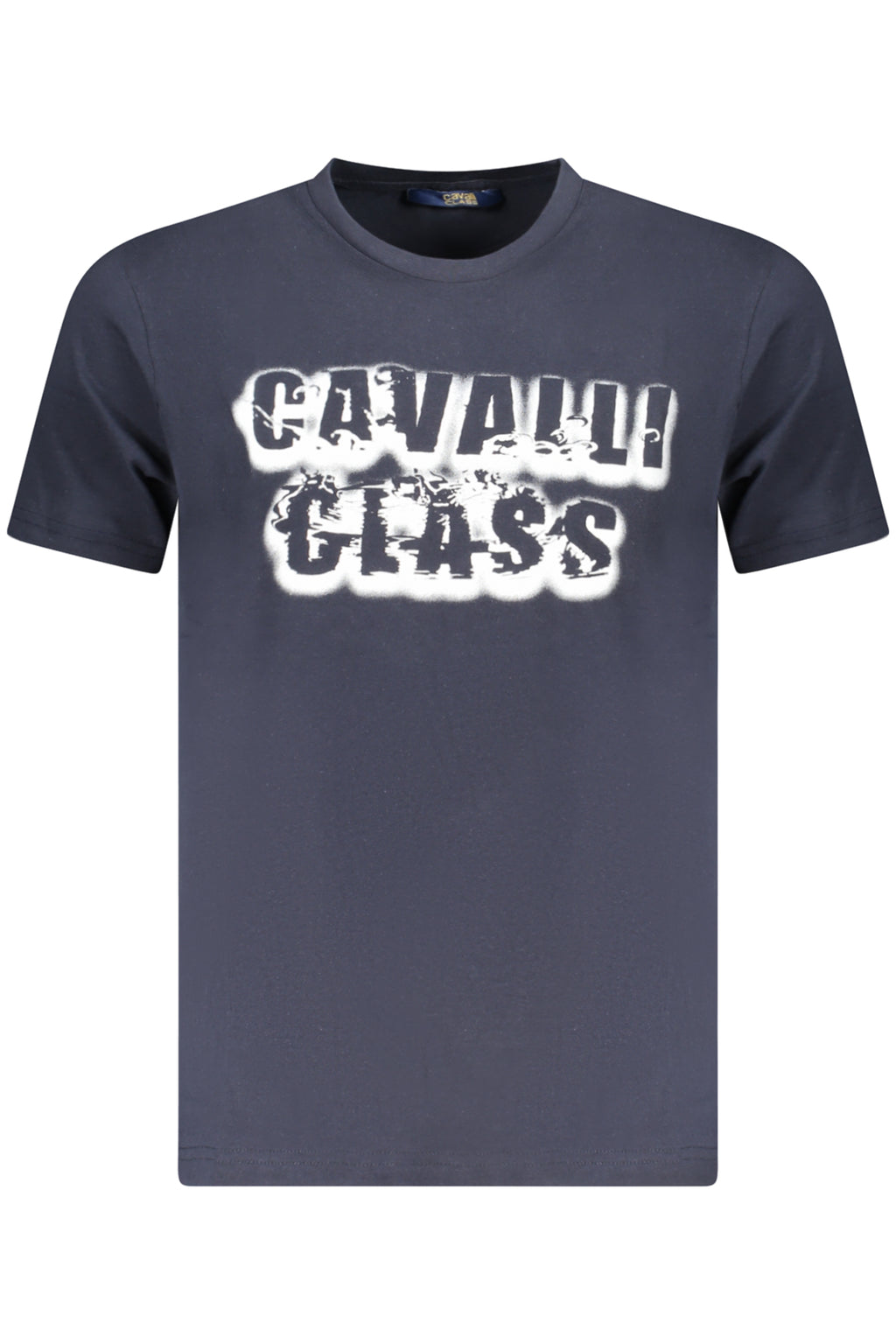 CAVALLI CLASS KURZARM-T-SHIRT HERREN BLAU