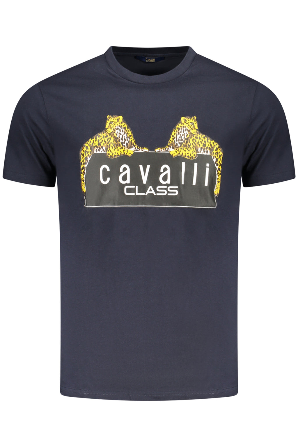 CAVALLI CLASS KURZARM-T-SHIRT HERREN BLAU