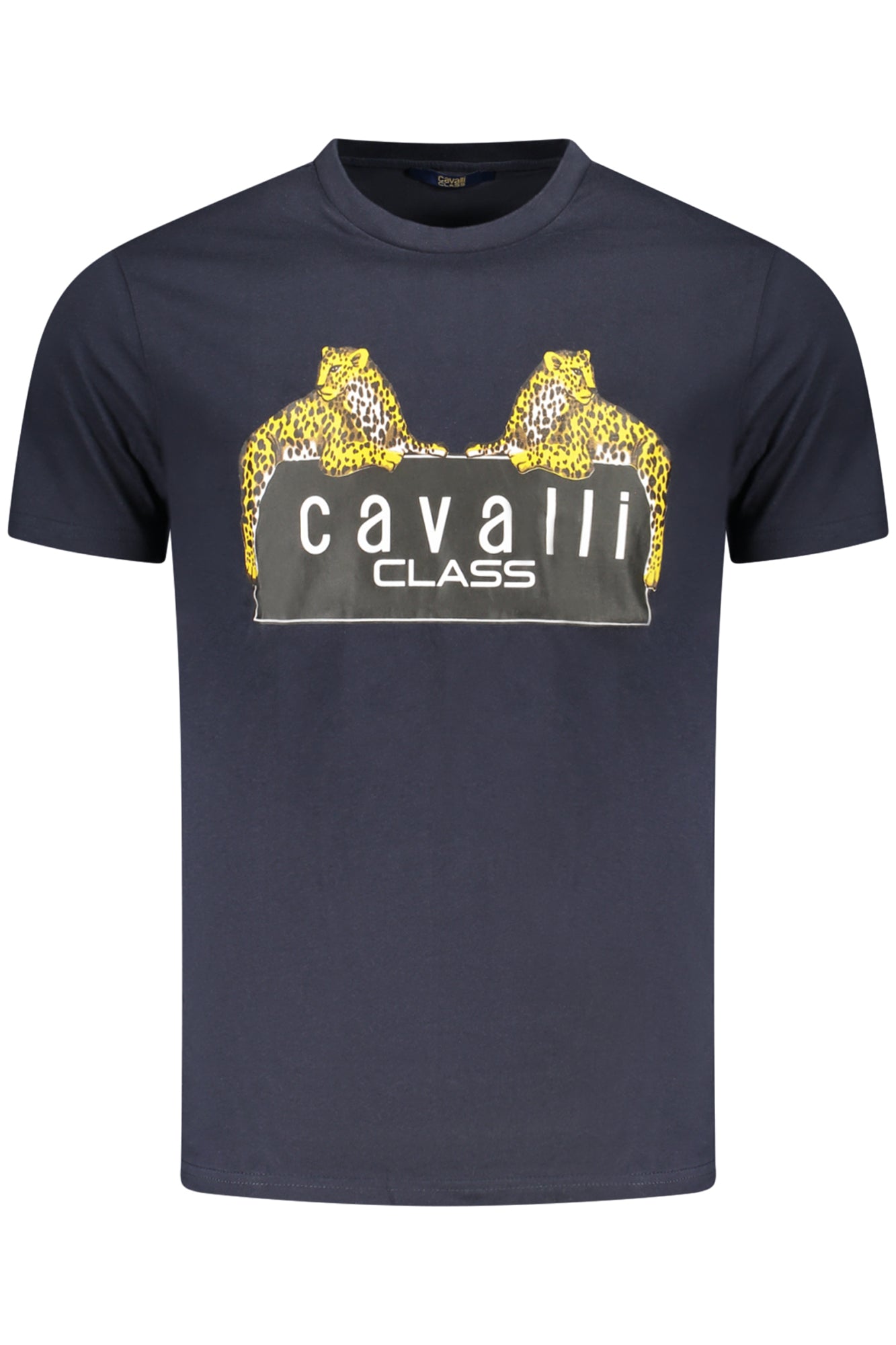 CAVALLI CLASS KURZARM-T-SHIRT HERREN BLAU