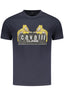 CAVALLI CLASS KURZARM-T-SHIRT HERREN BLAU