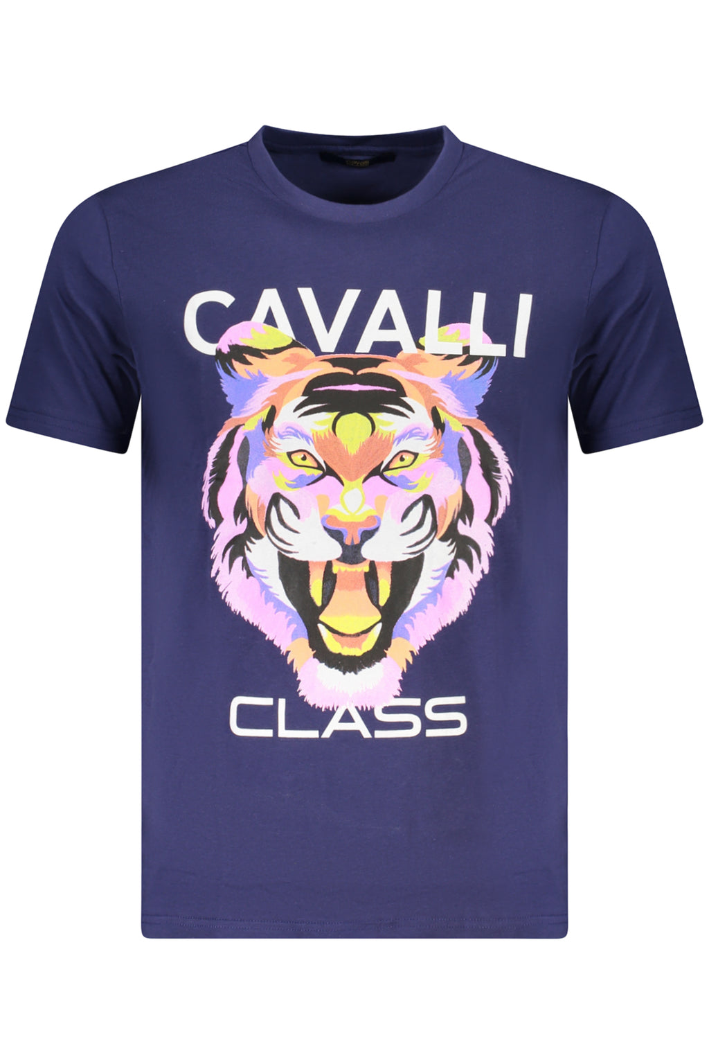 CAVALLI CLASS KURZARM-T-SHIRT HERREN BLAU