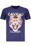 CAVALLI CLASS KURZARM-T-SHIRT HERREN BLAU