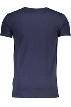 CAVALLI CLASS HERREN-KURZÄRMELIGES T-SHIRT BLAU