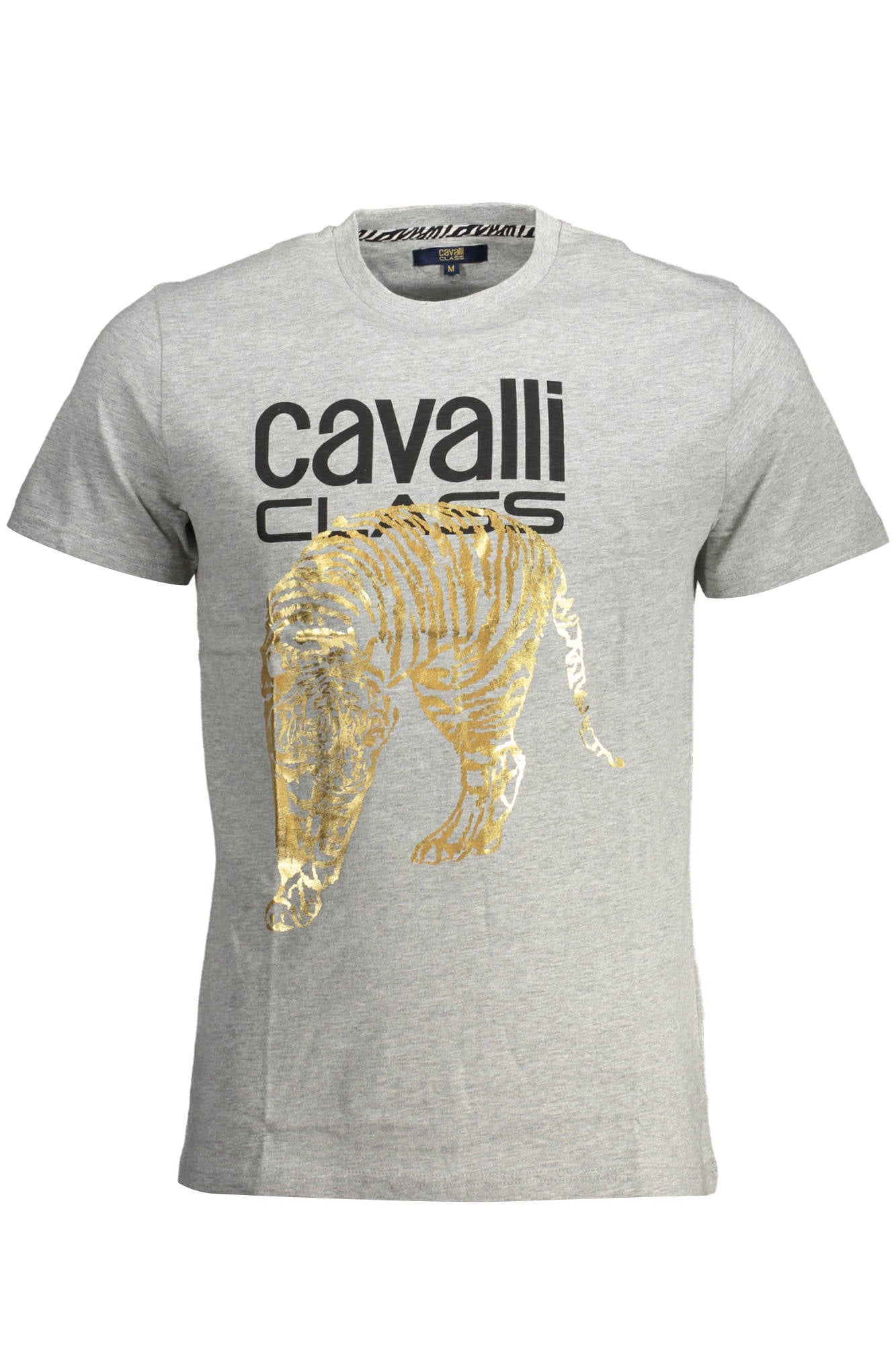 CAVALLI CLASS KURZARM-T-SHIRT HERREN GRAU