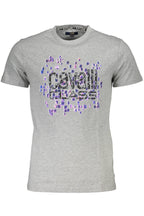 CAVALLI CLASS KURZARM-T-SHIRT HERREN GRAU