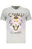Cavalli Class Kurzarm-T-Shirt Herren Grau Grau