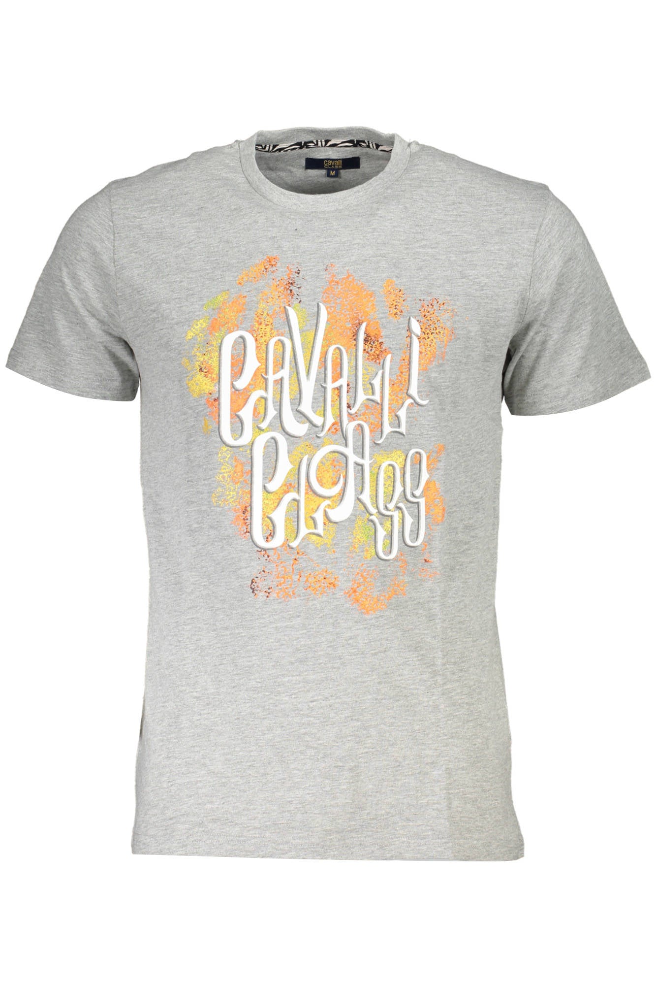 Cavalli Class Kurzarm-T-Shirt Herren Grau Grau Main image
