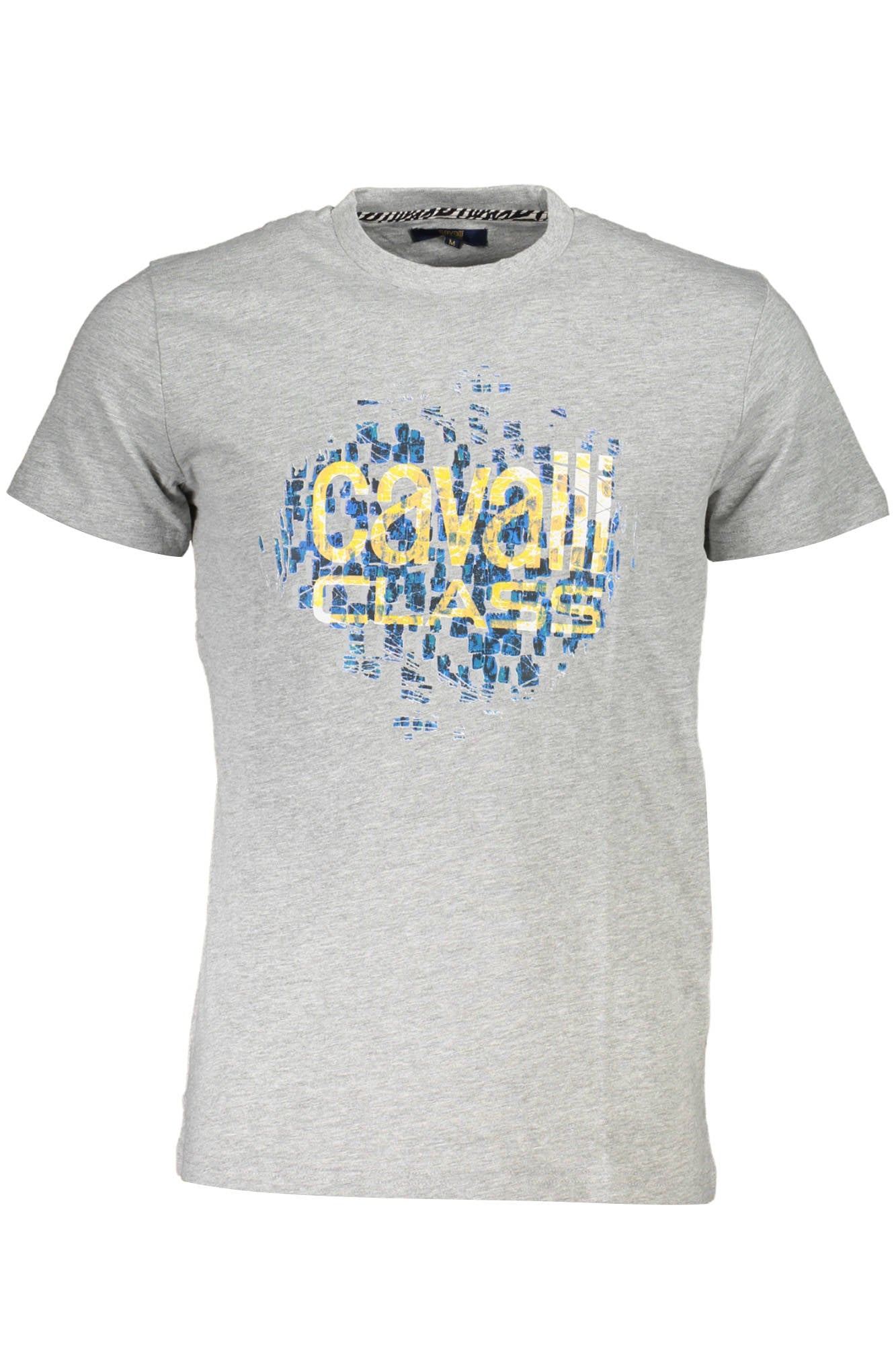 Cavalli Class Kurzarm-T-Shirt Herren Grau Grau