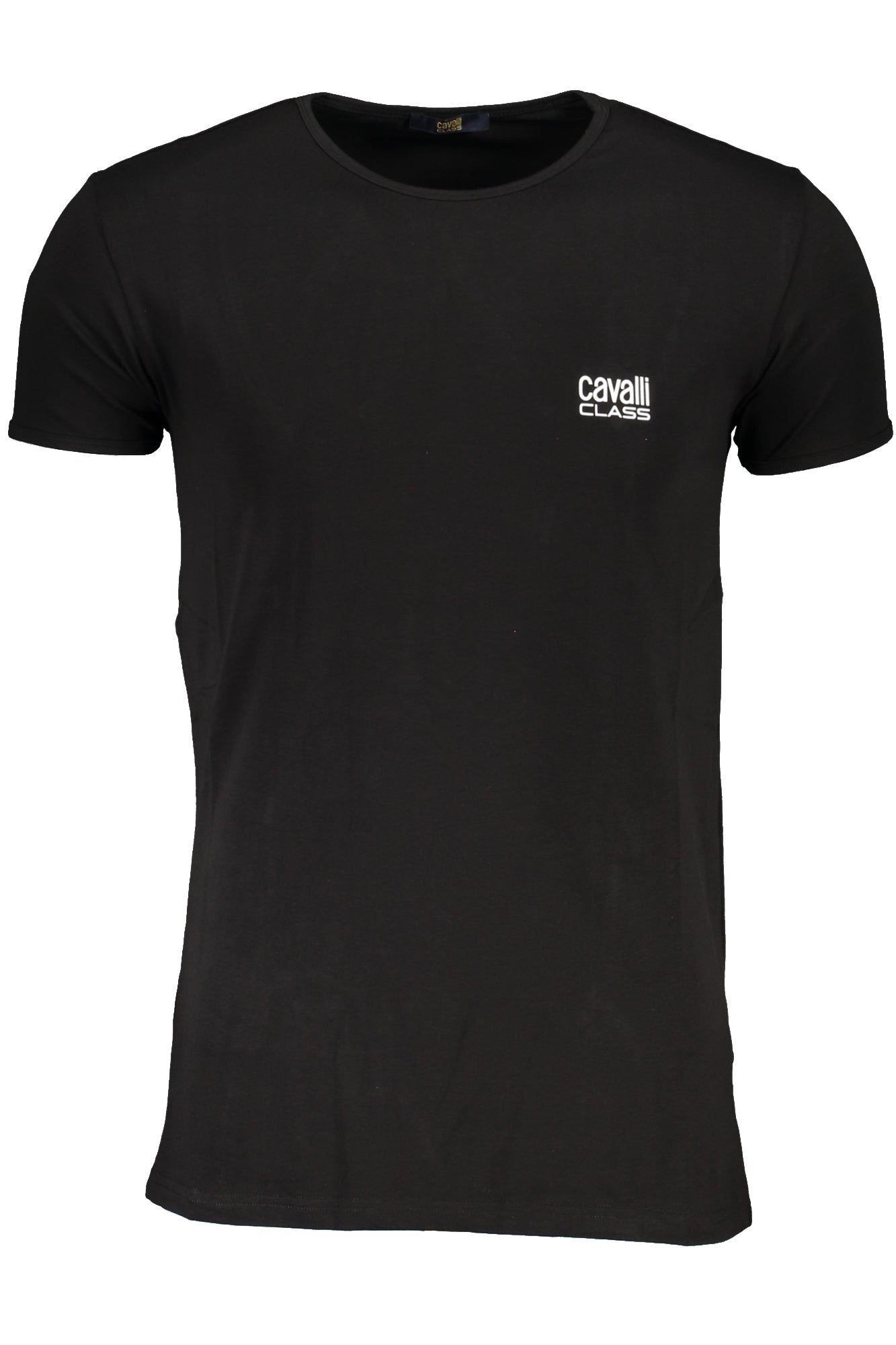 Cavalli Class T-Shirt Herren Kurzarm Blau – Premium Baumwolle für Sommer Schwarz