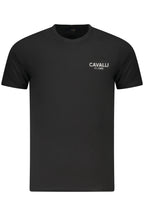 CAVALLI CLASS KURZARM T-SHIRT HERREN SCHWARZ