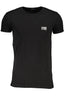 CAVALLI CLASS HERREN-KURZARM-T-SHIRT SCHWARZ