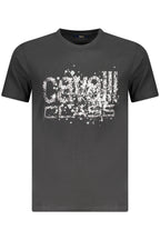 CAVALLI CLASS KURZARM T-SHIRT HERREN SCHWARZ