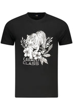 CAVALLI CLASS KURZARM T-SHIRT HERREN SCHWARZ