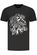CAVALLI CLASS KURZARM T-SHIRT HERREN SCHWARZ