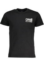 CAVALLI CLASS HERREN-KURZARM-T-SHIRT SCHWARZ