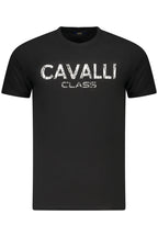 CAVALLI CLASS KURZARM T-SHIRT HERREN SCHWARZ