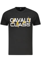 CAVALLI CLASS KURZARM T-SHIRT HERREN SCHWARZ