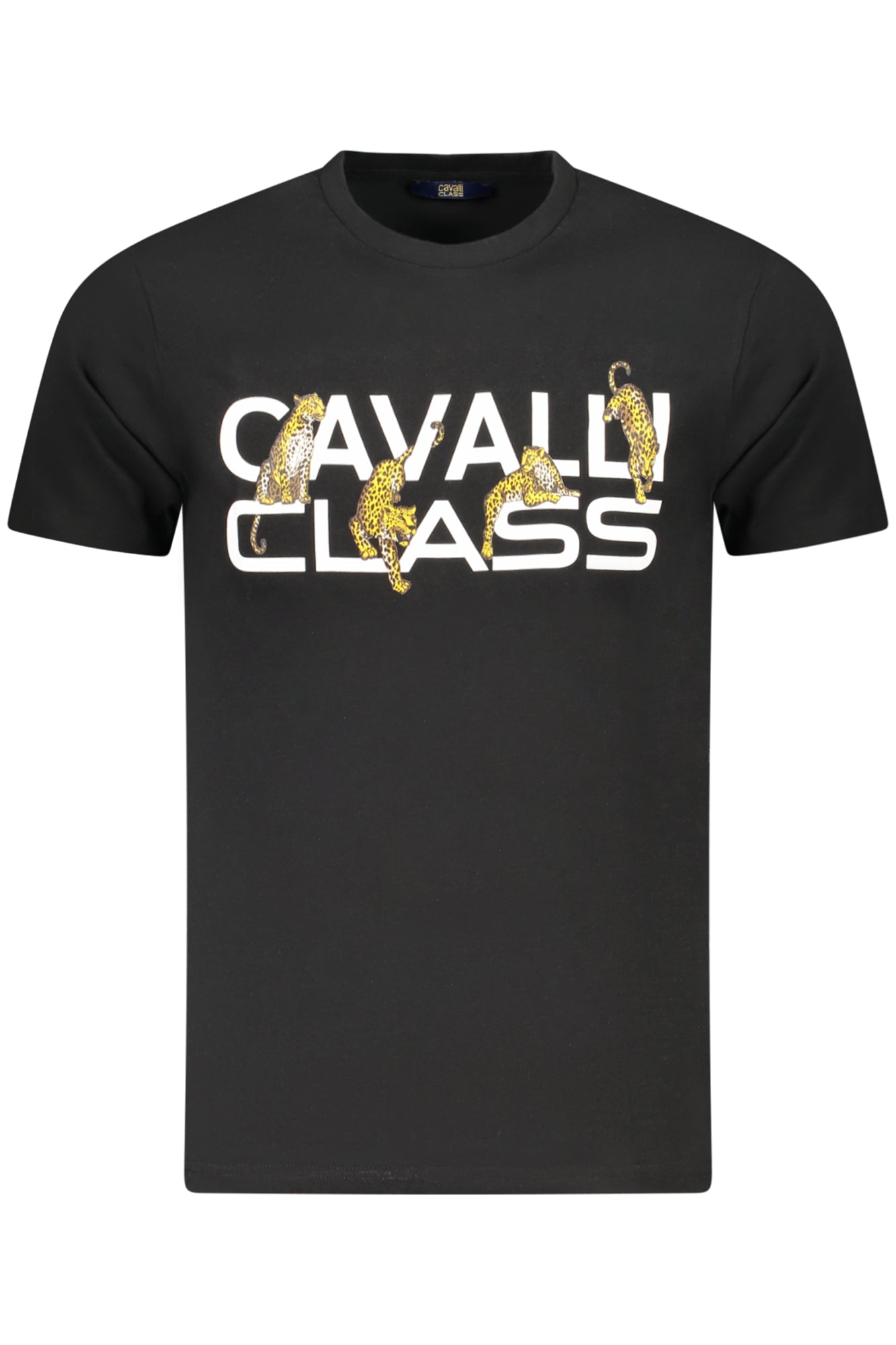 CAVALLI CLASS KURZARM T-SHIRT HERREN SCHWARZ
