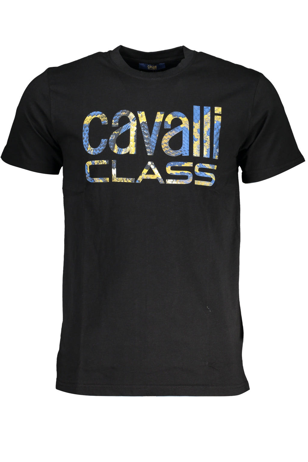 CAVALLI CLASS HERREN-KURZARM-T-SHIRT SCHWARZ