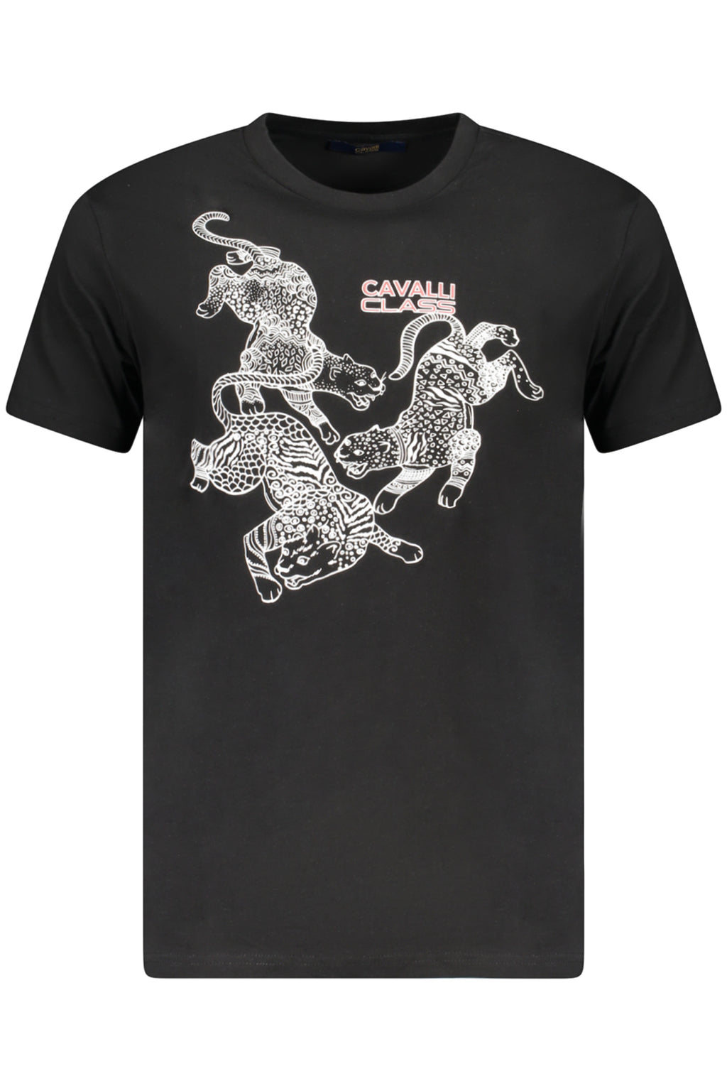 CAVALLI CLASS KURZARM T-SHIRT HERREN SCHWARZ