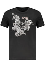 CAVALLI CLASS KURZARM T-SHIRT HERREN SCHWARZ
