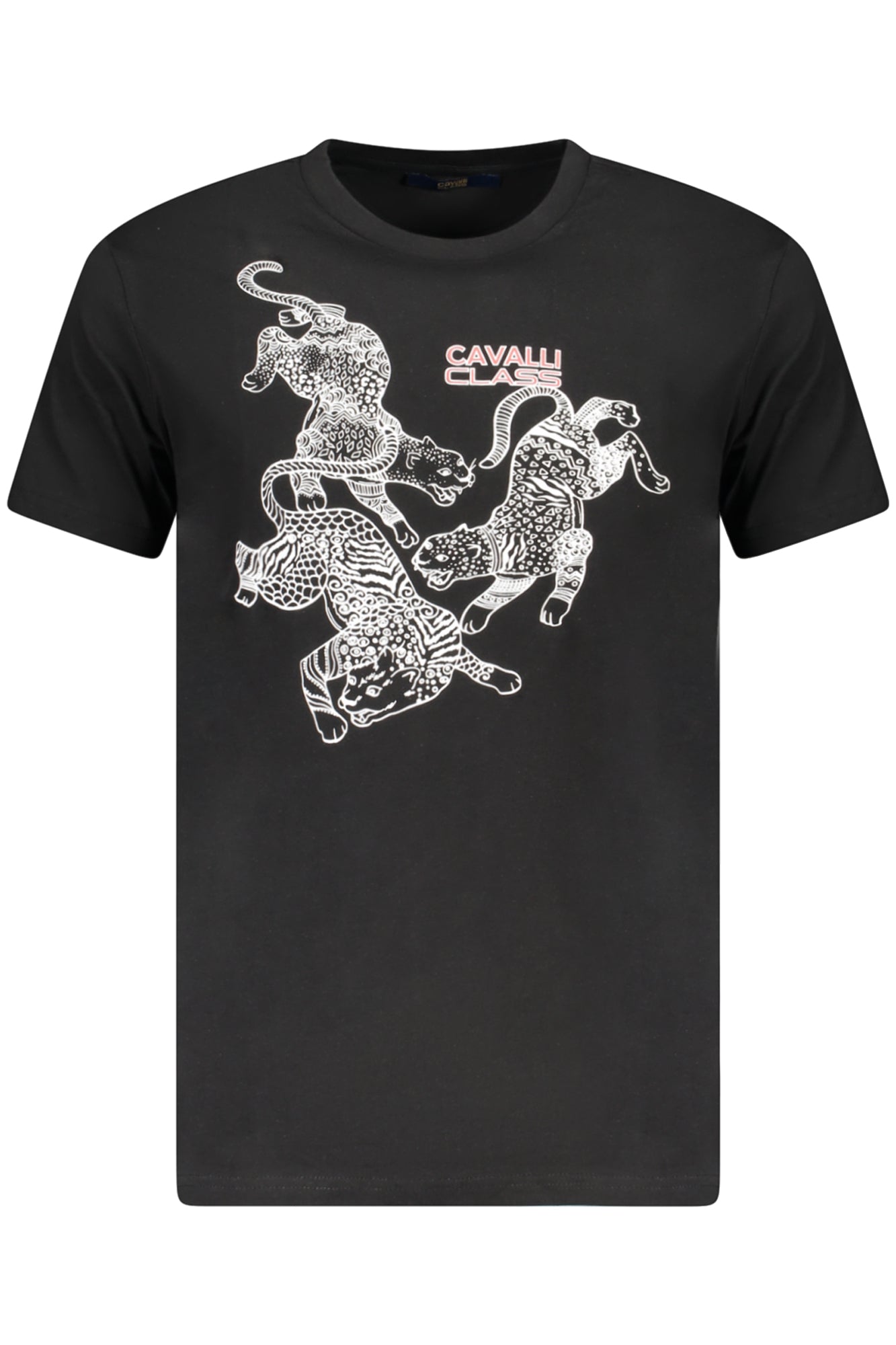 CAVALLI CLASS KURZARM T-SHIRT HERREN SCHWARZ