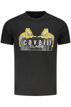 CAVALLI CLASS KURZARM T-SHIRT HERREN SCHWARZ