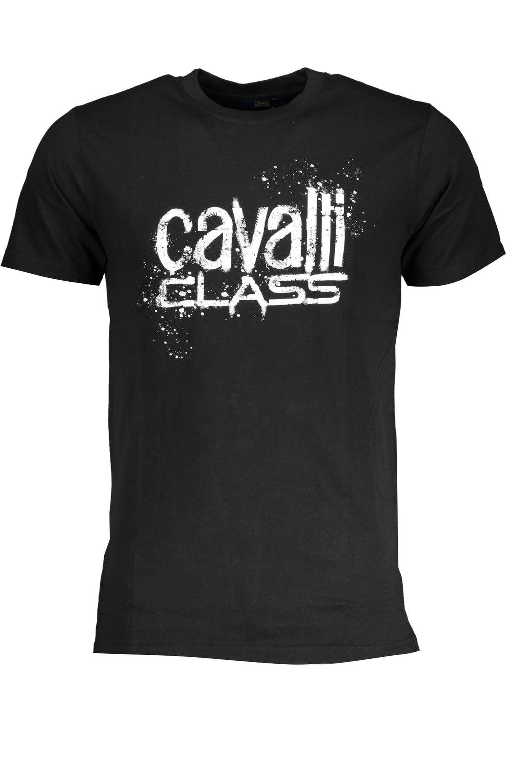 CAVALLI CLASS HERREN-KURZARM-T-SHIRT SCHWARZ