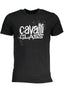 CAVALLI CLASS HERREN-KURZARM-T-SHIRT SCHWARZ