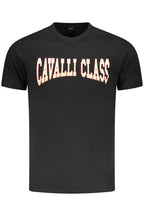 CAVALLI CLASS KURZARM T-SHIRT HERREN SCHWARZ