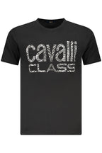 CAVALLI CLASS KURZARM T-SHIRT HERREN SCHWARZ