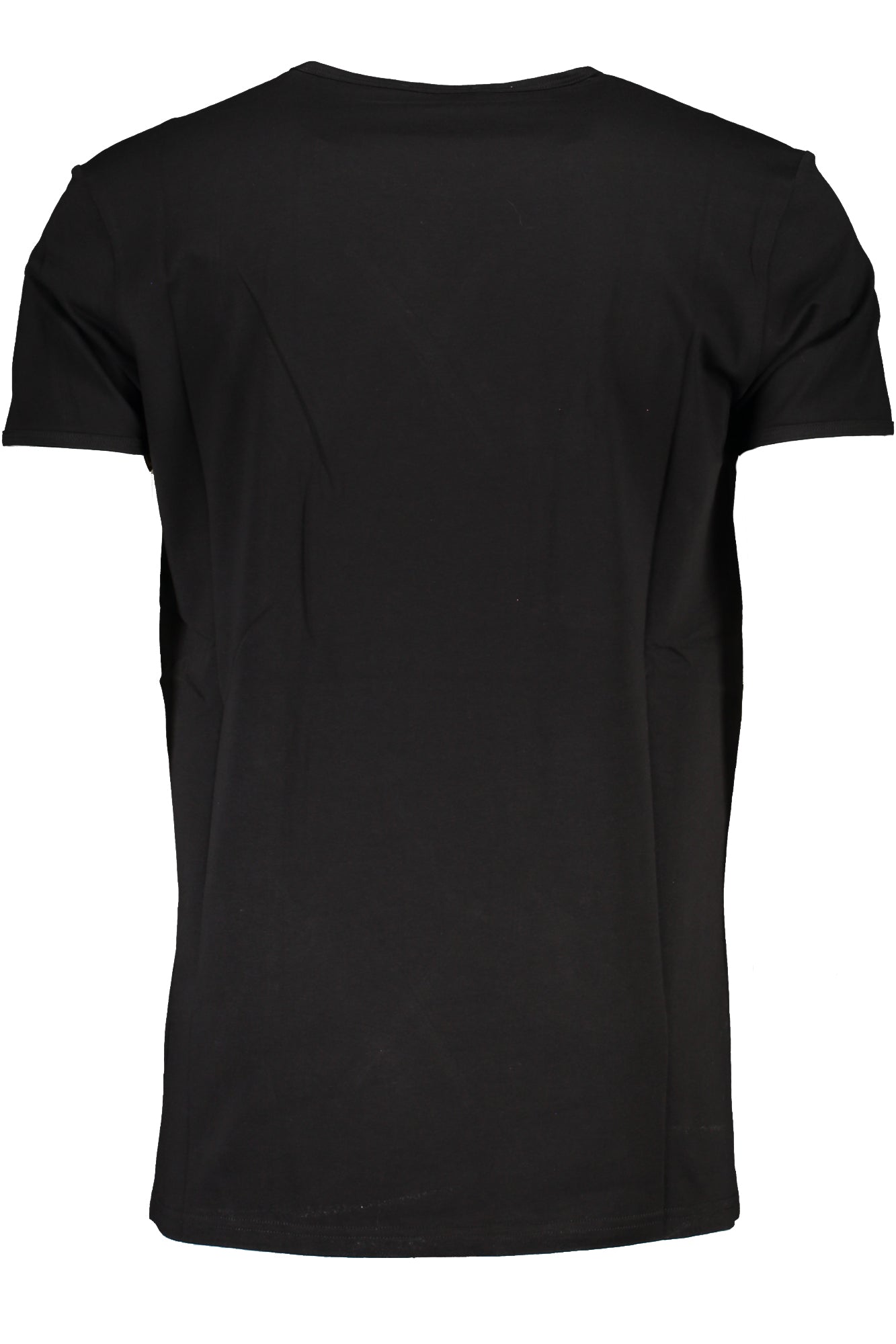 CAVALLI CLASS Herren T-Shirt Kurzarm Schwarz – Premium Baumwolle mit Elastan Schwarz