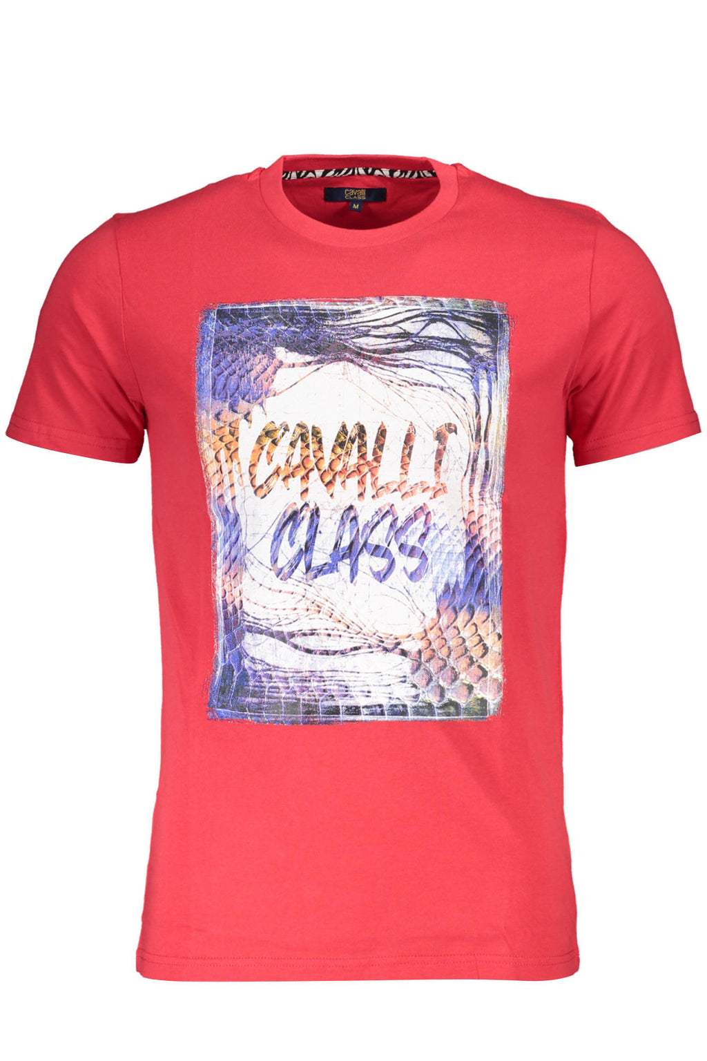 CAVALLI CLASS KURZARM T-SHIRT HERREN ROT