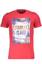 CAVALLI CLASS KURZARM T-SHIRT HERREN ROT