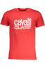 CAVALLI CLASS HERREN-KURZARM-T-SHIRT ROT